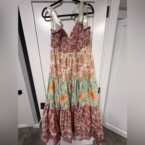 Free people floral maxi dress, worn once!!